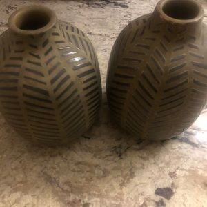 crate & barrel 2 vases